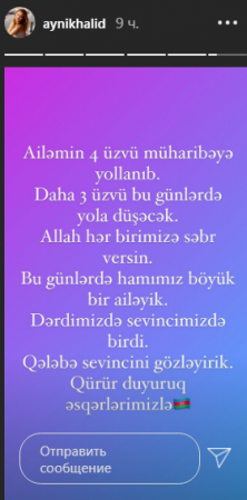 “Ailəmizin 4 üzvü müharibəyə yollanıb”