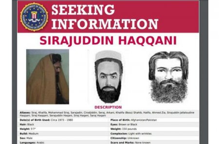 FBI "Taliban"ın yeni daxili işlər nazirinin başına 5 milyon dollar qoyub