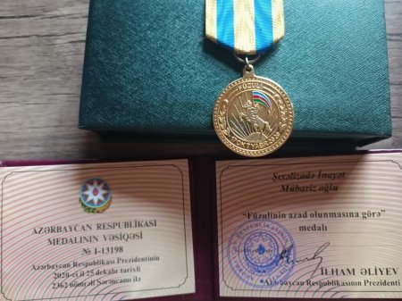 Müharibədə iştirakına görə 2 medal alıb... AMMA VETERAN DEYİL...