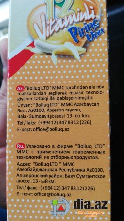 "Bolluq" LTD MMC millətin balalarını ZƏHƏRLƏYİR...