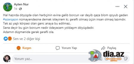 `Azəriqaz` bunu da etdi: Savaşda olan DÖYÜŞÇÜNÜN QAZINI KƏSDİLƏR...