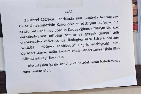 Dillər Universitetinin də öz qanunları var...